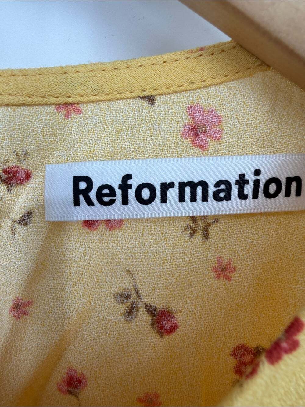 Reformation Rockwell Dress Yellow Size 0 - Picture 4 of 8